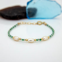 Load image into Gallery viewer, READY TO SHIP Freshwater Pearl & Bead Bracelet - 14k Gold Fill FJD$