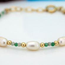 Load image into Gallery viewer, READY TO SHIP Freshwater Pearl & Bead Bracelet - 14k Gold Fill FJD$