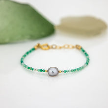 Load image into Gallery viewer, READY TO SHIP Freshwater Pearl & Bead Bracelet - 14k Gold Fill FJD$