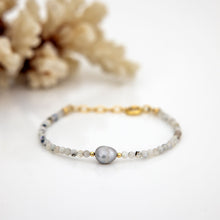 Load image into Gallery viewer, READY TO SHIP Freshwater Pearl & Bead Bracelet - 14k Gold Fill FJD$