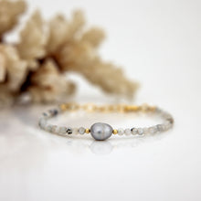 Load image into Gallery viewer, READY TO SHIP Freshwater Pearl & Bead Bracelet - 14k Gold Fill FJD$