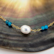 Load image into Gallery viewer, READY TO SHIP Glass Bead & Freshwater Pearl Bracelet - 14k Gold Fill FJD$