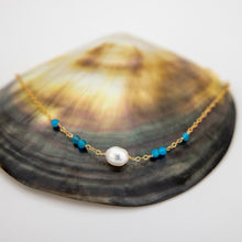 Load image into Gallery viewer, READY TO SHIP Glass Bead & Freshwater Pearl Bracelet - 14k Gold Fill FJD$