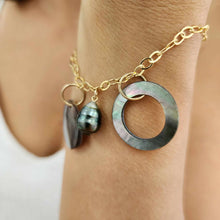 Load image into Gallery viewer, CONTACT US TO RECREATE THIS SOLD OUT STYLE Civa Fiji Pearl & Mother of Pearl Charm Bracelet - 14k Gold Fill FJD$