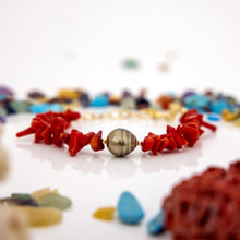 Load image into Gallery viewer, READY TO SHIP Civa Fiji Pearl Red Coral Bracelet - FJD$
