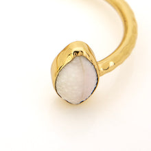 Load image into Gallery viewer, READY TO SHIP Civa Fiji Saltwater Bezel Set Pearl & Shell Cuff - 14k Gold Fill FJD$