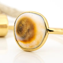 Load image into Gallery viewer, READY TO SHIP Civa Fiji Saltwater Bezel Set Pearl & Shell Cuff - 14k Gold Fill FJD$