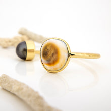 Load image into Gallery viewer, READY TO SHIP Civa Fiji Saltwater Bezel Set Pearl & Shell Cuff - 14k Gold Fill FJD$
