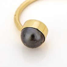 Load image into Gallery viewer, READY TO SHIP Civa Fiji Saltwater Bezel Set Pearl & Shell Cuff - 14k Gold Fill FJD$