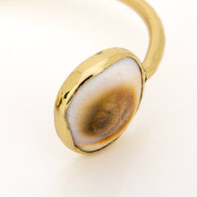 Load image into Gallery viewer, READY TO SHIP Civa Fiji Saltwater Bezel Set Pearl & Shell Cuff - 14k Gold Fill FJD$