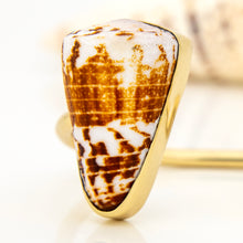 Load image into Gallery viewer, READY TO SHIP Civa Fiji Saltwater Bezel Set Pearl & Shell Cuff - 14k Gold Fill FJD$