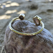 Load image into Gallery viewer, READY TO SHIP Civa Fiji Saltwater Bezel Set Pearl & Shell Cuff - 14k Gold Fill FJD$