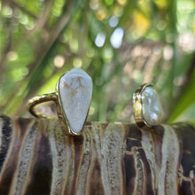 Load image into Gallery viewer, READY TO SHIP Civa Fiji Saltwater Bezel Set Pearl & Shell Cuff - 14k Gold Fill FJD$