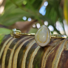 Load image into Gallery viewer, READY TO SHIP Civa Fiji Saltwater Bezel Set Pearl & Shell Cuff - 14k Gold Fill FJD$