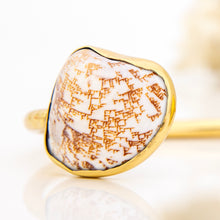 Load image into Gallery viewer, READY TO SHIP Civa Fiji Saltwater Bezel Set Pearl & Shell Cuff - 14k Gold Fill FJD$
