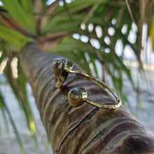 Load image into Gallery viewer, READY TO SHIP Civa Fiji Saltwater Bezel Set Pearl & Shell Cuff - 14k Gold Fill FJD$