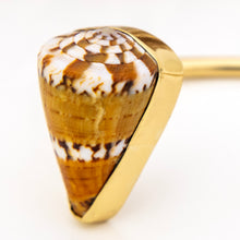 Load image into Gallery viewer, READY TO SHIP Civa Fiji Saltwater Bezel Set Pearl & Shell Cuff - 14k Gold Fill FJD$