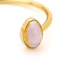 Load image into Gallery viewer, READY TO SHIP Civa Fiji Saltwater Bezel Set Pearl & Shell Cuff - 14k Gold Fill FJD$