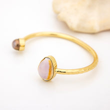 Load image into Gallery viewer, READY TO SHIP Civa Fiji Saltwater Bezel Set Pearl & Shell Cuff - 14k Gold Fill FJD$