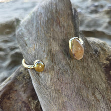 Load image into Gallery viewer, READY TO SHIP Civa Fiji Saltwater Bezel Set Pearl & Shell Cuff - 14k Gold Fill FJD$