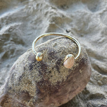 Load image into Gallery viewer, READY TO SHIP Civa Fiji Saltwater Bezel Set Pearl & Shell Cuff - 14k Gold Fill FJD$