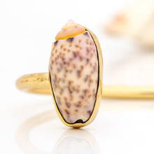 Load image into Gallery viewer, READY TO SHIP Civa Fiji Saltwater Bezel Set Pearl & Shell Cuff - 14k Gold Fill FJD$
