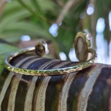 Load image into Gallery viewer, READY TO SHIP Civa Fiji Saltwater Bezel Set Pearl & Shell Cuff - 14k Gold Fill FJD$