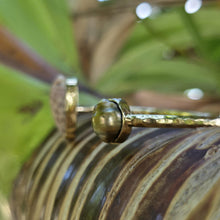 Load image into Gallery viewer, READY TO SHIP Civa Fiji Saltwater Bezel Set Pearl & Shell Cuff - 14k Gold Fill FJD$