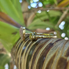 Load image into Gallery viewer, READY TO SHIP Civa Fiji Saltwater Bezel Set Pearl & Shell Cuff - 14k Gold Fill FJD$