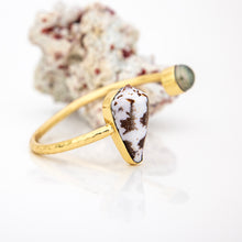 Load image into Gallery viewer, READY TO SHIP Civa Fiji Saltwater Bezel Set Pearl & Shell Cuff - 14k Gold Fill FJD$