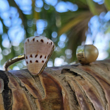 Load image into Gallery viewer, READY TO SHIP Civa Fiji Saltwater Bezel Set Pearl & Shell Cuff - 14k Gold Fill FJD$