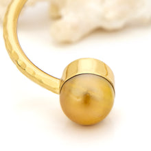 Load image into Gallery viewer, READY TO SHIP Civa Fiji Saltwater Bezel Set Pearl & Shell Cuff - 14k Gold Fill FJD$
