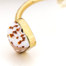 Load image into Gallery viewer, READY TO SHIP Civa Fiji Saltwater Bezel Set Pearl & Shell Cuff - 14k Gold Fill FJD$