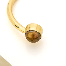 Load image into Gallery viewer, READY TO SHIP Civa Fiji Saltwater Bezel Set Pearl & Shell Cuff - 14k Gold Fill FJD$
