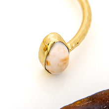 Load image into Gallery viewer, READY TO SHIP Civa Fiji Saltwater Bezel Set Pearl & Shell Cuff - 14k Gold Fill FJD$