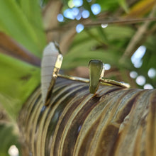 Load image into Gallery viewer, READY TO SHIP Bezel Set Seaglass & Shell Cuff - 14k Gold Fill FJD$