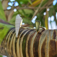 Load image into Gallery viewer, READY TO SHIP Bezel Set Seaglass & Shell Cuff - 14k Gold Fill FJD$