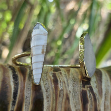 Load image into Gallery viewer, READY TO SHIP Bezel Set Seaglass & Shell Cuff - 14k Gold Fill FJD$