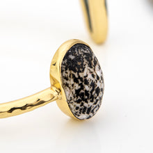 Load image into Gallery viewer, READY TO SHIP Bezel Set Seaglass & Shell Cuff - 14k Gold Fill FJD$