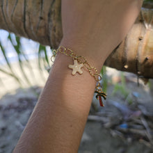 Load image into Gallery viewer, READY TO SHIP Tropical Charm Bracelet - Gold Plated FJD$