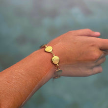 Load image into Gallery viewer, READY TO SHIP Shell Charm Bracelet - Gold Plated FJD$