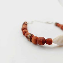 Load image into Gallery viewer, READY TO SHIP Mother of Pearl & Wooden Bead Bracelet - FJD$