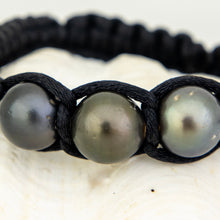 Load image into Gallery viewer, READY TO SHIP Unisex Civa Fiji Pearl Trio Bracelet - Nylon FJD$