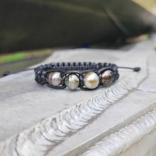 Load image into Gallery viewer, CONTACT US TO RECREATE THIS SOLD OUT STYLE Unisex Woven Civa Fiji Pearl Bracelet - FJD$