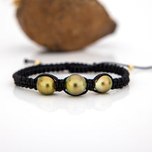 Load image into Gallery viewer, READY TO SHIP Unisex Woven Civa Fiji Graded Pearl Bracelet - FJD$