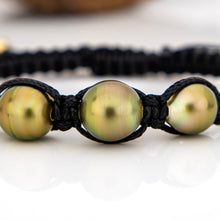 Load image into Gallery viewer, READY TO SHIP Unisex Woven Civa Fiji Graded Pearl Bracelet - FJD$