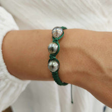 Load image into Gallery viewer, READY TO SHIP Unisex Woven Civa Fiji Pearl Trio Bracelet - FJD$