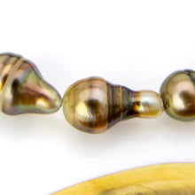 Load image into Gallery viewer, READY TO SHIP Unisex Civa Fiji Pearl Trio Bracelet - Nylon & 14k Gold Fill FJD$