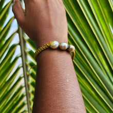 Load image into Gallery viewer, READY TO SHIP Unisex Civa Fiji Pearl Trio Bracelet - Nylon FJD$