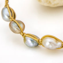 Load image into Gallery viewer, READY TO SHIP Unisex Civa Fiji Keshi Pearl Bracelet - Nylon FJD$